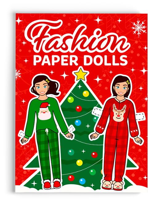 Cut Out Paper Dolls: Coloring book: 76 Outfits: Lucky Designs